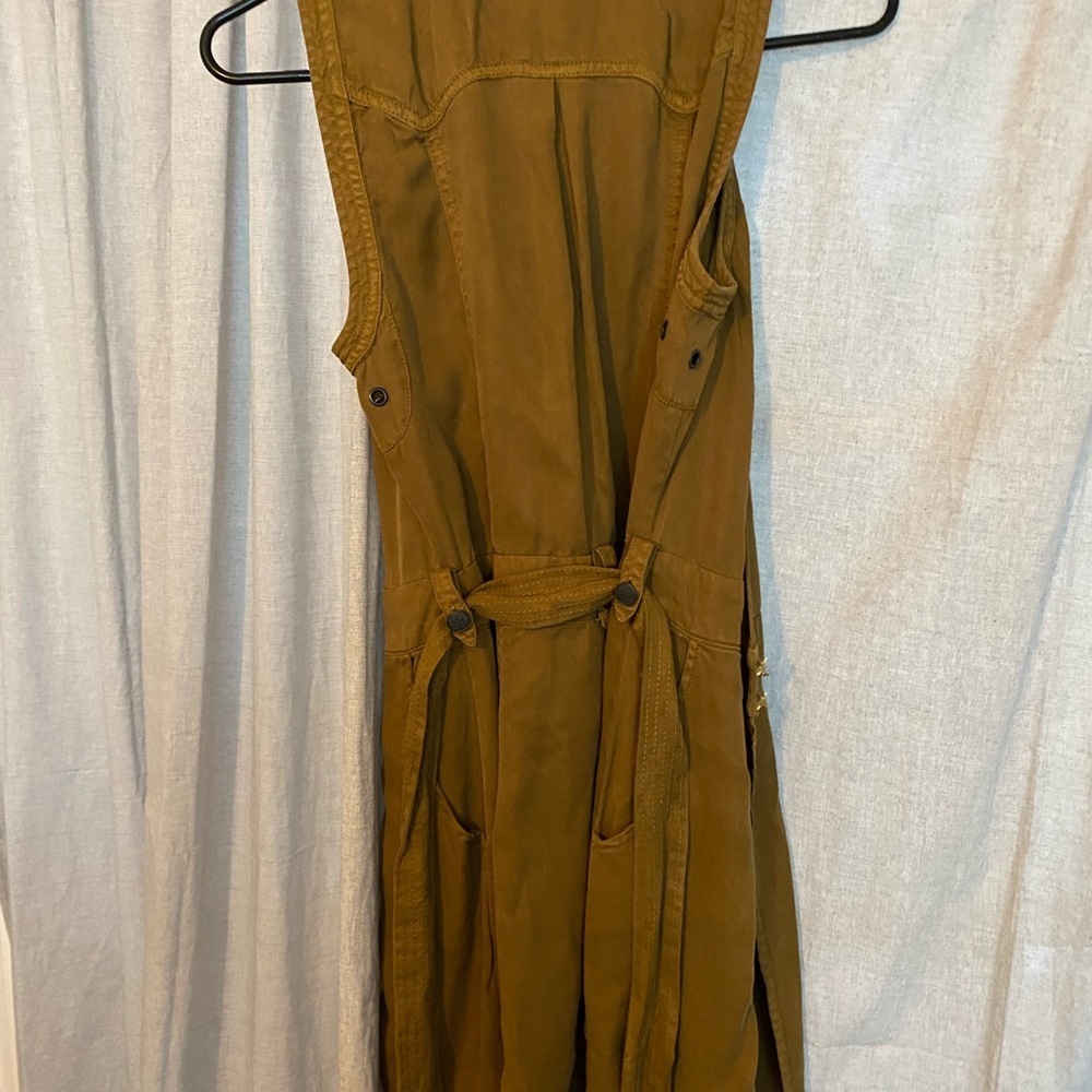 Free People Green Utility Vest with Belt - Picture 3 of 3